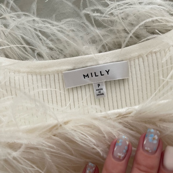 Milky Ecru feather top - Picture 3 of 4